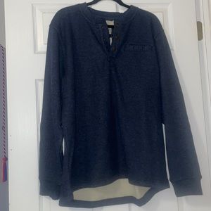 Waffle Henley sweater